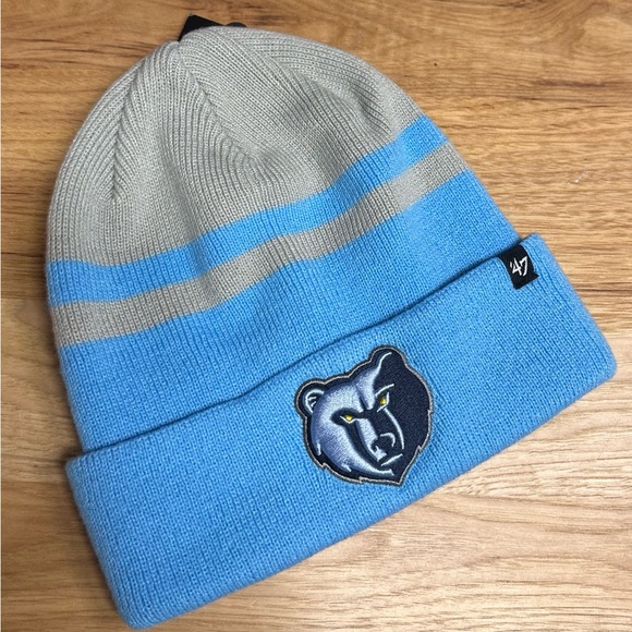 47 Other - 47 Memphis Grizzlies NBAWinter Beanie Cotton Winter Blue/Grey NWT